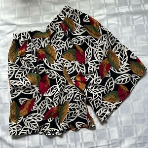 Kathie Lee Vintage Loose Fit Lightweight High Rise Colour-pop Pattern Shorts